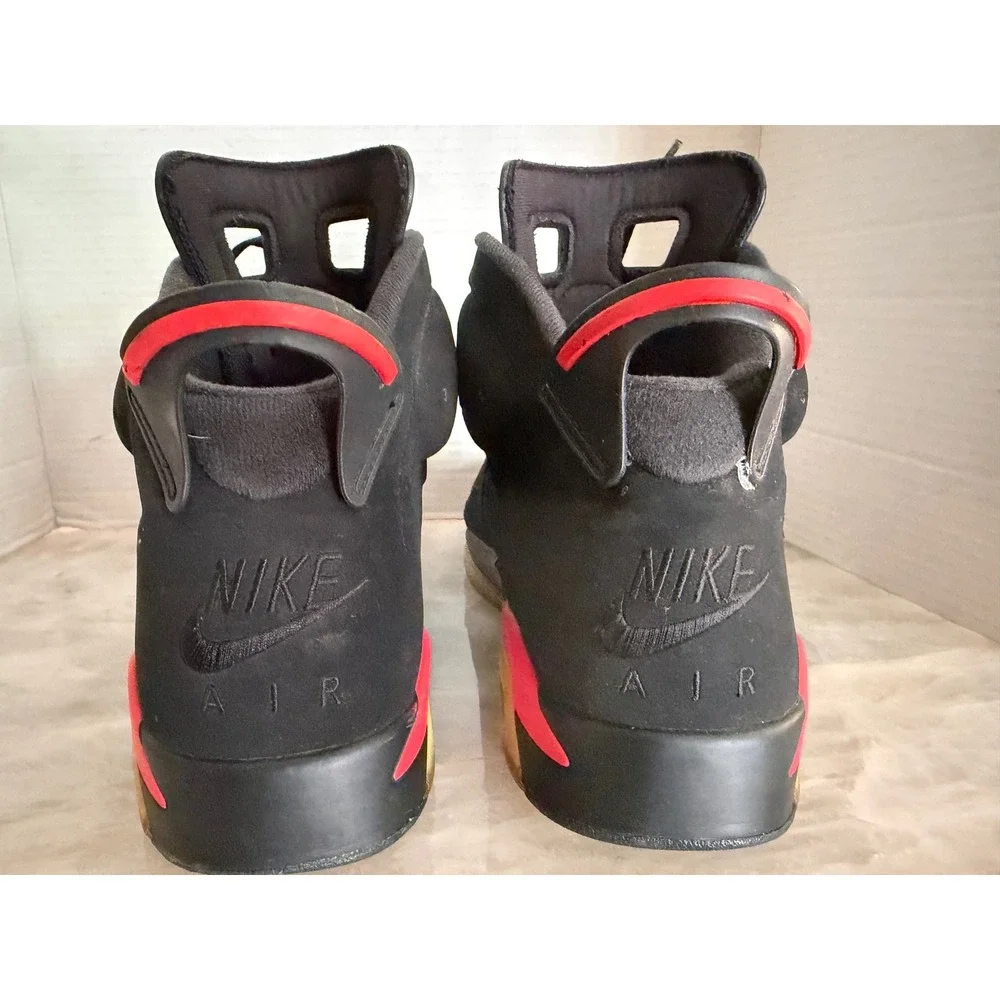 Jordan Air Jordan 6 Retro Mens Black Infrared Sneakers Size 11